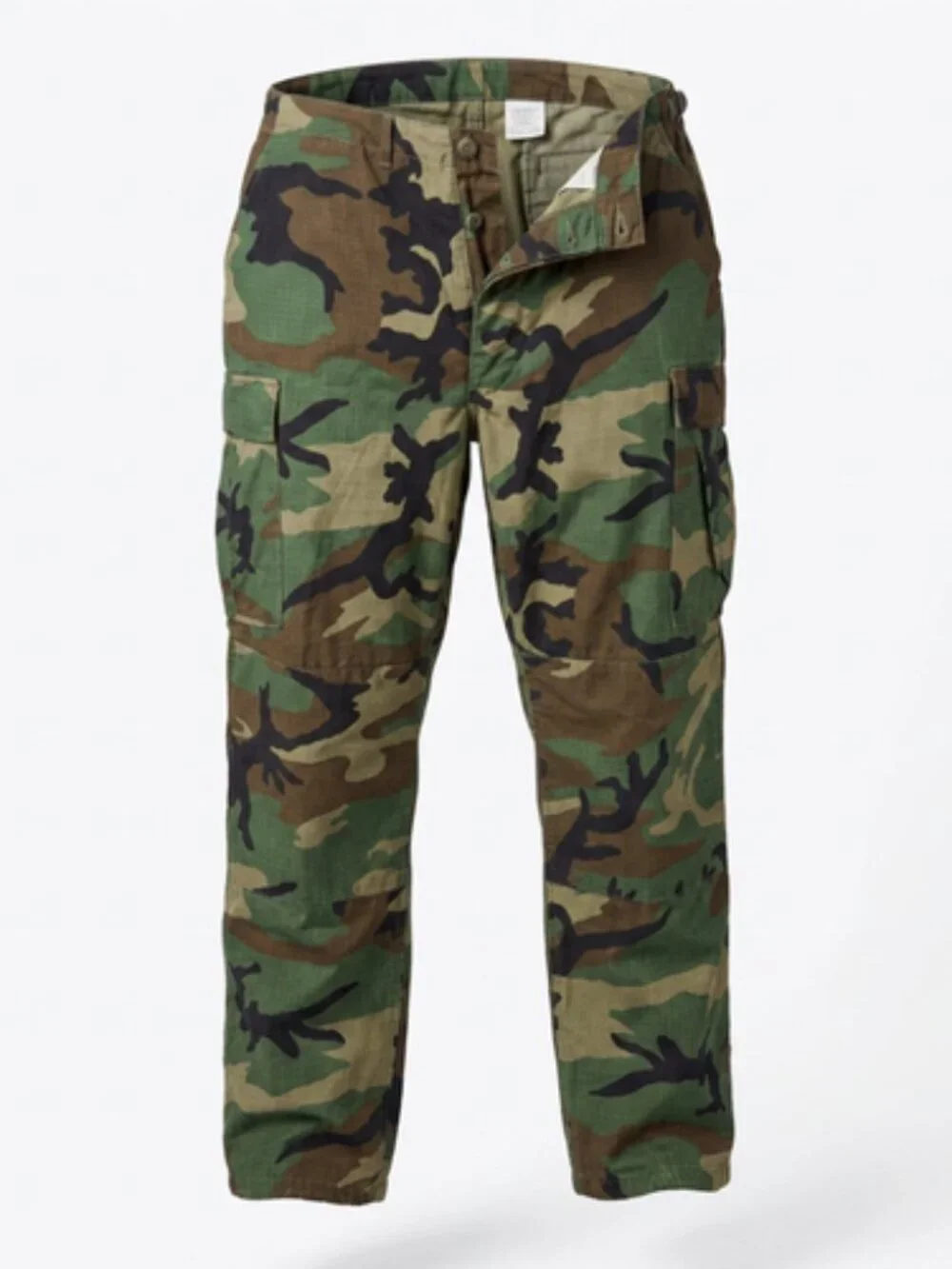VTG US Army Woodland Camo Trouser Battle Fatigues Ripstop XLarge Long Made In US